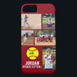 Capa Para iPhone Da Case-Mate Equipe personalizada do nome da colagem da foto do<br><div class="desc">Estas capas de iphone personalizadas do softball caracterizam suas 5 fotos, player&#39; nome de s, número e nome da equipe. Personalize com tiros da ação, uma foto da equipe, as fotos do competiam, etc. mudam facilmente a cor do fundo para combinar seu team&#39; cores de s - apenas o clique...</div>