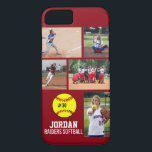 Capa Para iPhone Da Case-Mate Equipe personalizada do nome da colagem da foto do<br><div class="desc">Estas capas de iphone personalizadas do softball caracterizam suas 5 fotos, player&#39; nome de s, número e nome da equipe. Personalize com tiros da ação, uma foto da equipe, as fotos do competiam, etc. mudam facilmente a cor do fundo para combinar seu team&#39; cores de s - apenas o clique...</div>