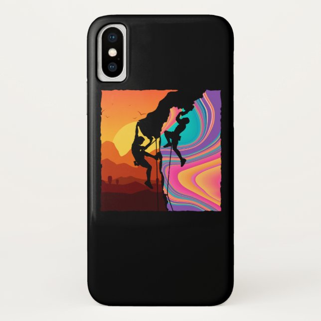 Capa Para iPhone, Case-Mate Escala de Muro de Escala Retro Rock (Verso)