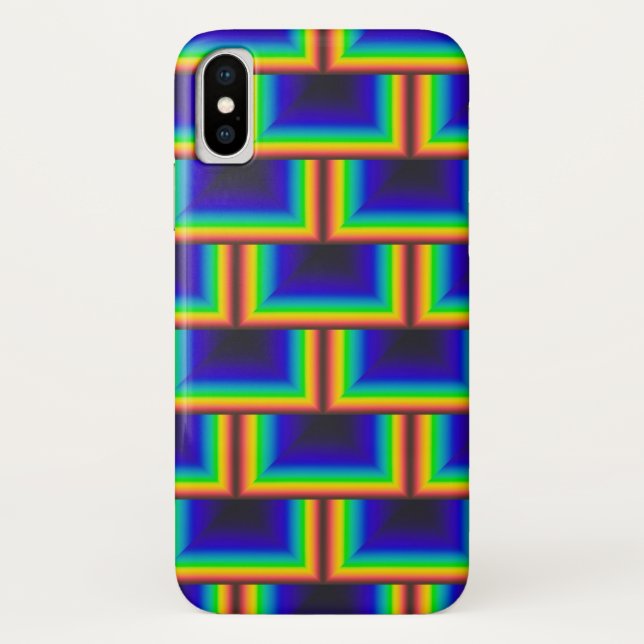 Capa Para iPhone, Case-Mate Escalas quadradas de espectro solar (Verso)