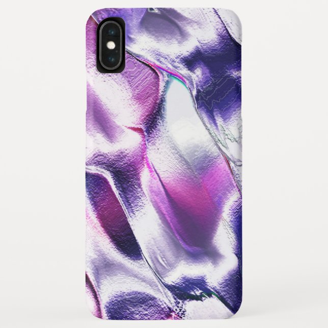 Capa Para iPhone, Case-Mate Esculido de metal fosco, em roxo e lilás (Verso)