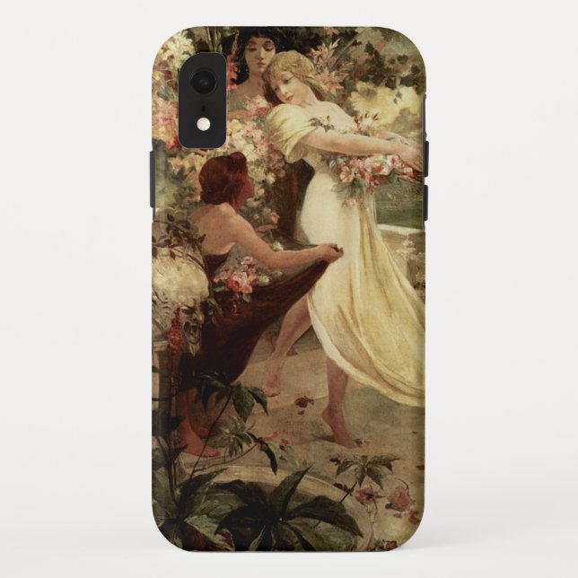 Capa Para iPhone, Case-Mate Espírito da Primavera por Alphonse Mucha (Verso)