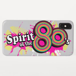 Capa Para iPhone Da Case-Mate Espírito do logotipo rosa das anos 80 dos anos 80