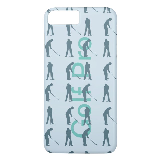 Capa Para iPhone, Case-Mate Esportes Silhouette - gráfico teal Golf (Verso)