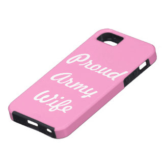 Capa Tough Para iPhone 5 Esposa orgulhosa do exército