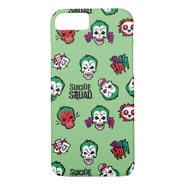 Capa Para iPhone, Case-Mate Esquadrão Suicida | Coringa Emoji Pattern (Verso)
