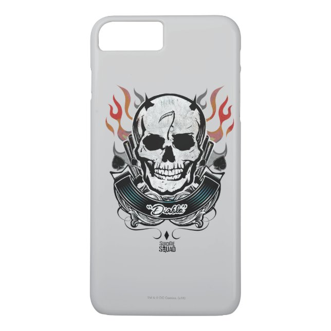 Capa Para iPhone, Case-Mate Esquadrão Suicida | Diablo Skull & Flames Tattoo A (Verso)
