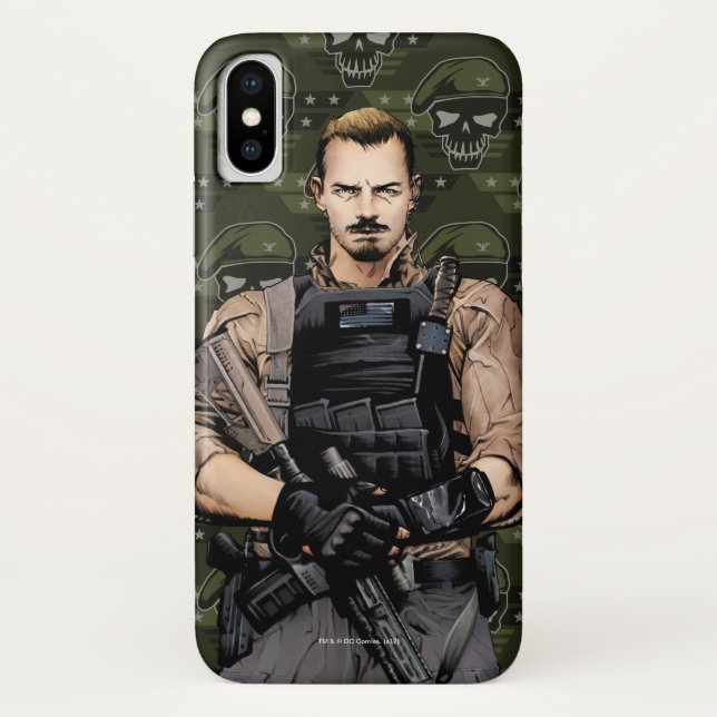 Capa Para iPhone, Case-Mate Esquadrão Suicida | Rick Flag Quic Book Art (Verso)