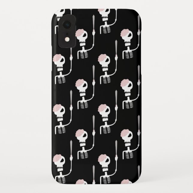 Capa Para iPhone, Case-Mate Esqueleto de Halloween com espada (Verso)