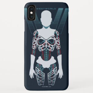 Capa Para iPhone Da Case-Mate Esqueleto do Android de Westworld   sobre o