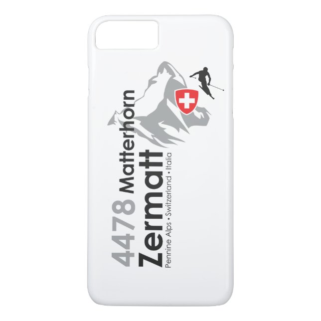Capa Para iPhone, Case-Mate Esqui de Matterhorn-Zermatt (Verso)