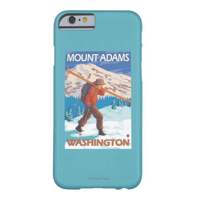 Capa Para iPhone, Case-Mate Esquis da neve do carregando do esquiador - (Verso)
