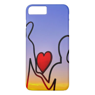 Capa iPhone 8 Plus/7 Plus Estátua de amor