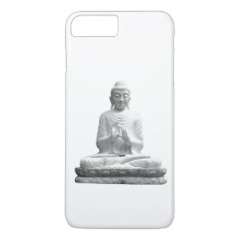 Capa iPhone 8 Plus/7 Plus Estátua de Buda Preta e Branca