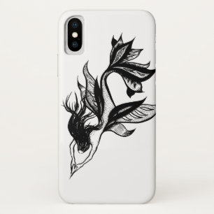 Capa Para iPhone Da Case-Mate Estilo de Tatuagem Sereia Desenho De Tinta Sombrea