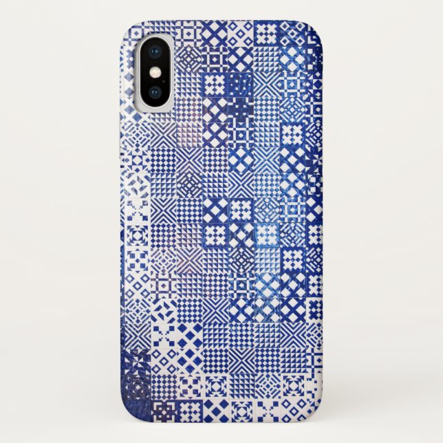 Capa Para iPhone, Case-Mate Estilo de textura dos azulejos de Aquário de Lisbo (Verso)