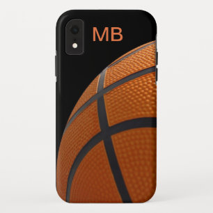 Capa Para iPhone Da Case-Mate Estilo do monograma do basquetebol dos homens