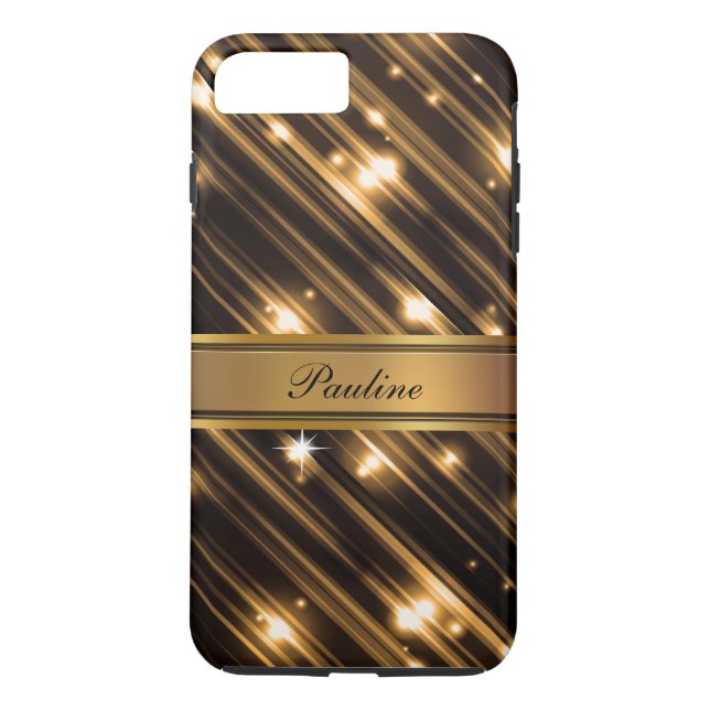 Capa Para iPhone, Case-Mate Estilo do Monograma Glitzy (Verso)