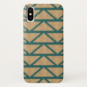 Capa Para iPhone X Estilo étnico teste padrão feito malha