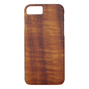 Capa iPhone 8/7 Estilo havaiano encaracolado da madeira de Koa