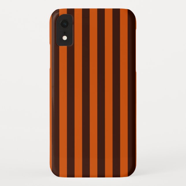 Capa Para iPhone, Case-Mate Estilo Retroativo de Listras Laranja Queimadas Per (Verso)