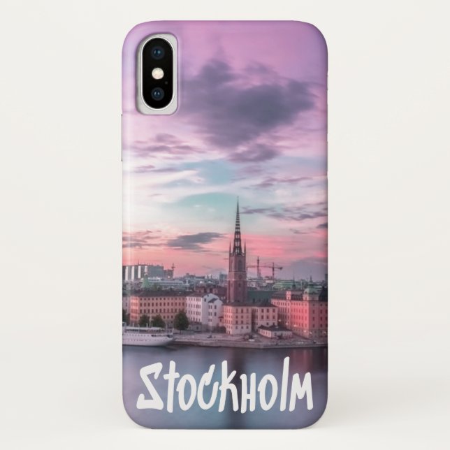 Capa Para iPhone, Case-Mate Estocolmo Capital da Suécia Céu Noturno (Verso)