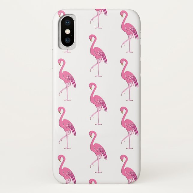 Capa Para iPhone, Case-Mate Estojo de telefone Case-Mate iPhone flamingo rosa  (Verso)