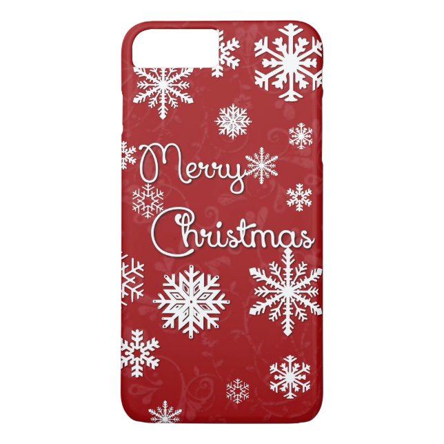 Capa Para iPhone, Case-Mate Estojo de telefone Floco de neve Natal feliz (Verso)