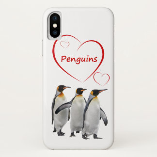 Capa Para iPhone Da Case-Mate Estojo para iPhone X Love Penguins (Escolha a Sua