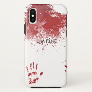 Capa Para iPhone Da Case-Mate Estou bem. Espetáculo de sangue. Horror de Zombie