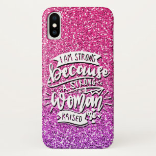 CAPA PARA iPhone DA Case-Mate ESTOU FORTE PORQUE UMA MULHER FORTE ME CRIOU
