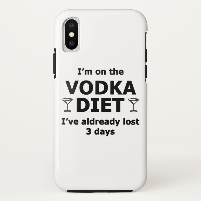 Capa Para iPhone, Case-Mate Estou Na Dieta De Vodka (Verso)