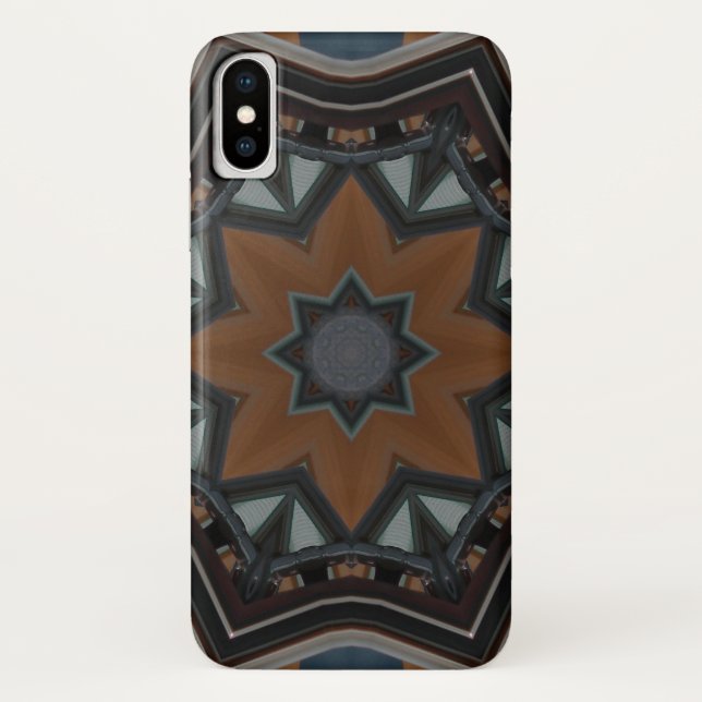 Capa Para iPhone, Case-Mate Estrela marrom caleidoscópio (Verso)