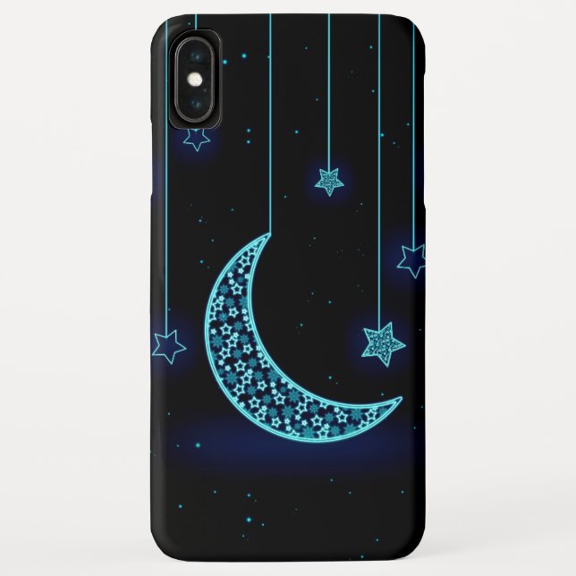 Capa Para iPhone, Case-Mate Estrelas da lua da meia-lua (todos os telefones) (Verso)