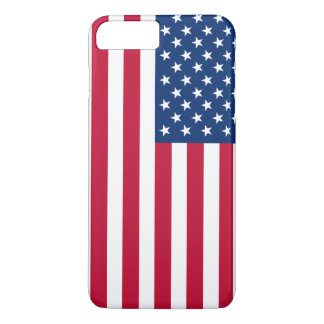 Capa iPhone 8 Plus/7 Plus Estrelas e faixas de bandeira americanas