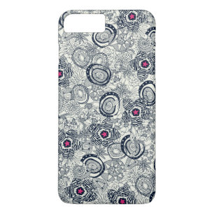 Capa iPhone 8 Plus/7 Plus estrelo de marfim rosa suculento