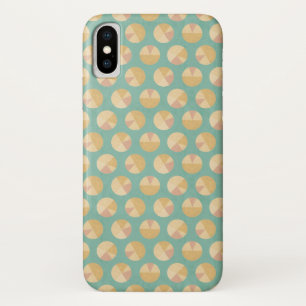 Capa Para iPhone X Etapa teste padrão alaranjado & verde de de Geo