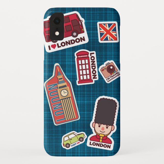 Capa Para iPhone, Case-Mate Eu amo Londres (Verso)
