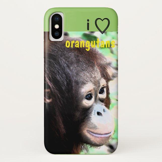 Capa Para iPhone, Case-Mate Eu Amo Orangutanos (Verso)