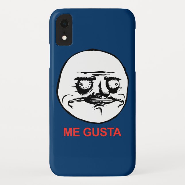 Capa Para iPhone, Case-Mate Eu Gusta enfrenta Meme (Verso)