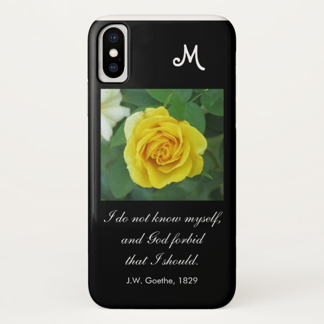 Capa Para iPhone, Case-Mate Eu não me conheço. . . (Faça a citação) (Verso)
