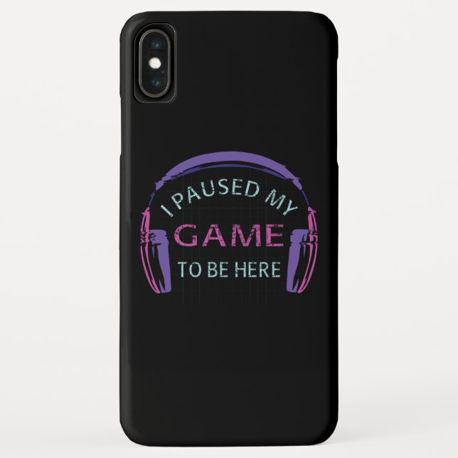 Capa Para iPhone, Case-Mate Eu Pausar Meu Jogo Para Estar Aqui (Verso)