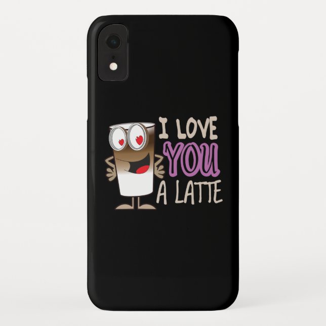 Capa Para iPhone, Case-Mate Eu te amo um latte (Verso)