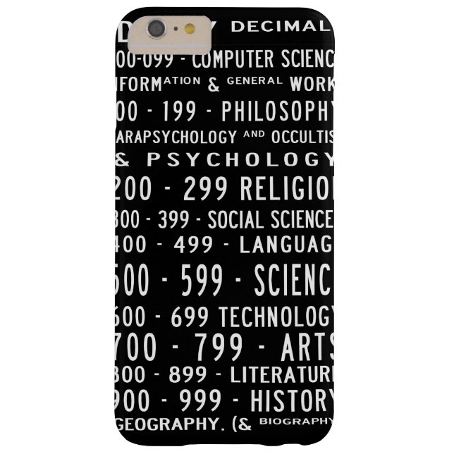 Capa Para iPhone, Case-Mate Exemplo decimal de Dewey Busroll (Verso)