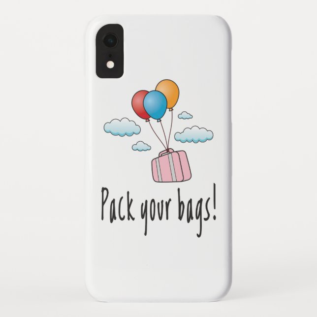 Capa Para iPhone, Case-Mate Faça as malas e vamos de férias (Verso)