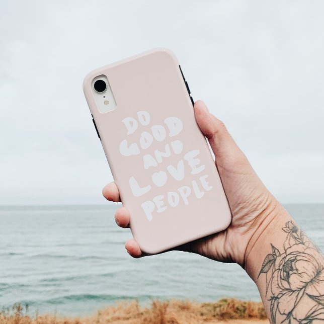 Capa Para iPhone, Case-Mate Faça boas e ame Pessoas rosa (Criador carregado)