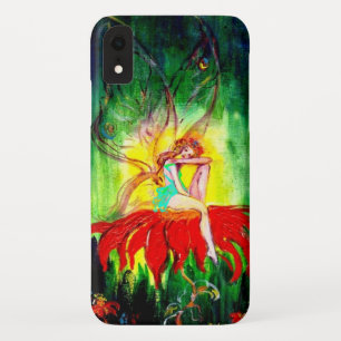Capa Para iPhone XR FADA que SONHA no amarelo VERMELHO do verde da