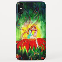 FAIRY DREAMING NO VERMELHO FLOR, verde-amarelo