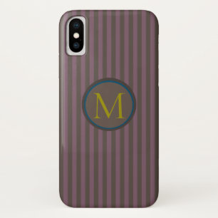 Capa Para iPhone X Faixa de Boutique (Opções de Marca) MONOGRAM -