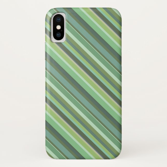 Capa Para iPhone, Case-Mate Faixa diagonal verde-oliva (Verso)
